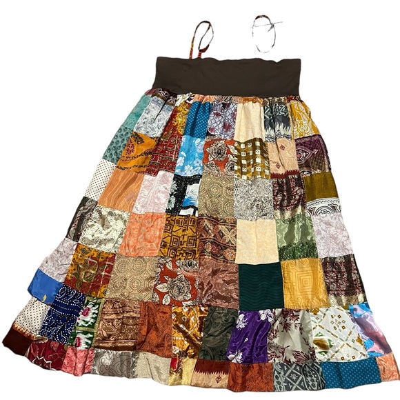 Patchwork Midi Dress - Picture 3 of 13